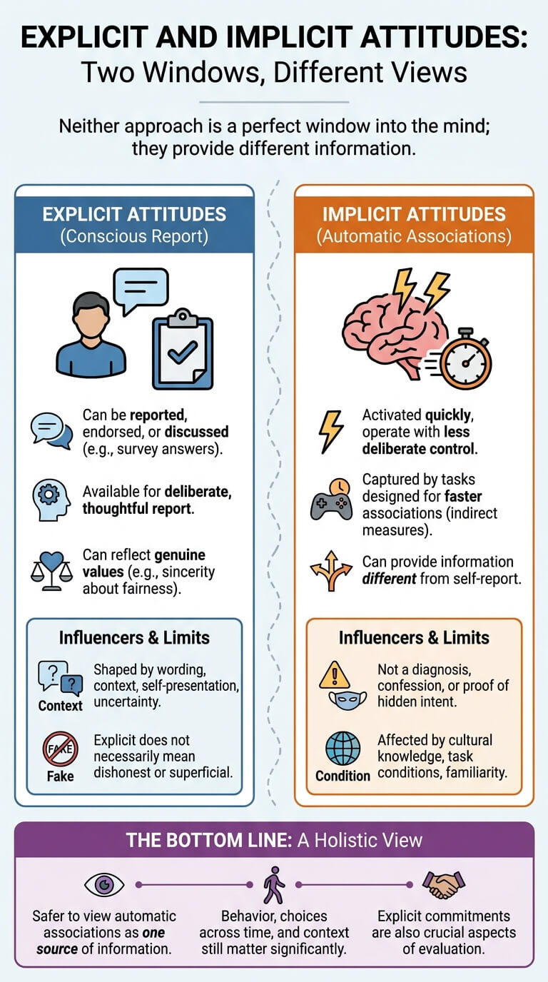Explicit and Implicit Attitudes