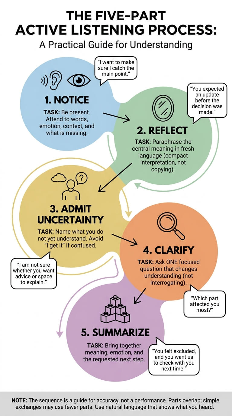 The Five-Part Active Listening Process