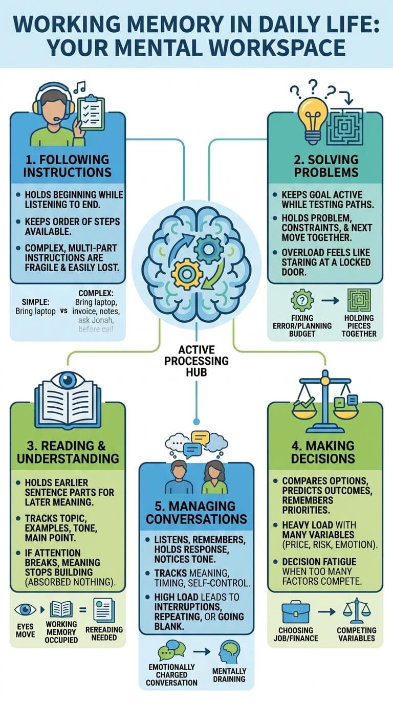 What Working Memory Does in Daily Life