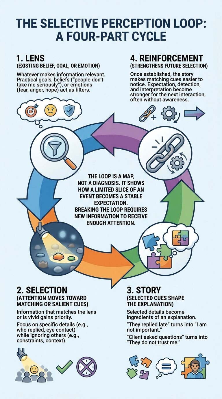 The Selective Perception Loop