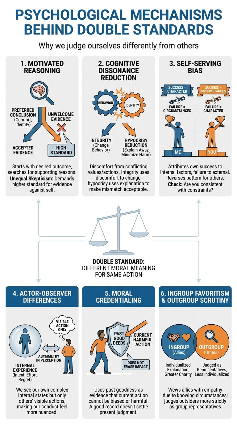 Psychological Mechanisms Behind Double Standards