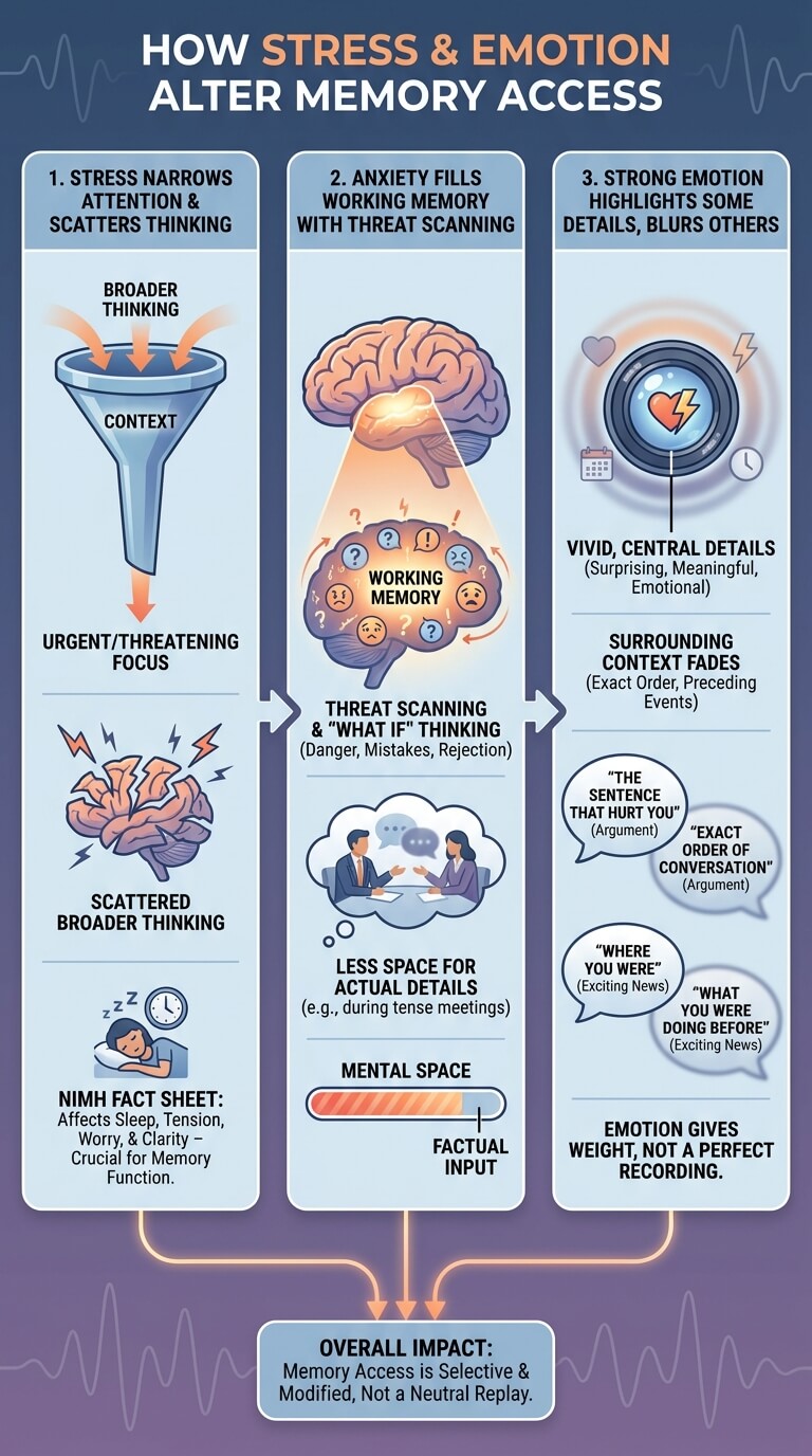 Reason 4: Stress and Emotion Change Memory Access