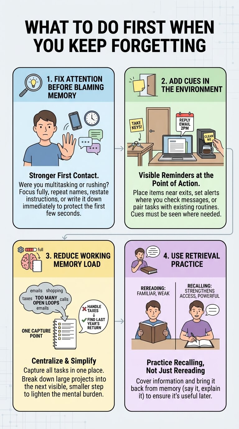 What to Do First When You Keep Forgetting