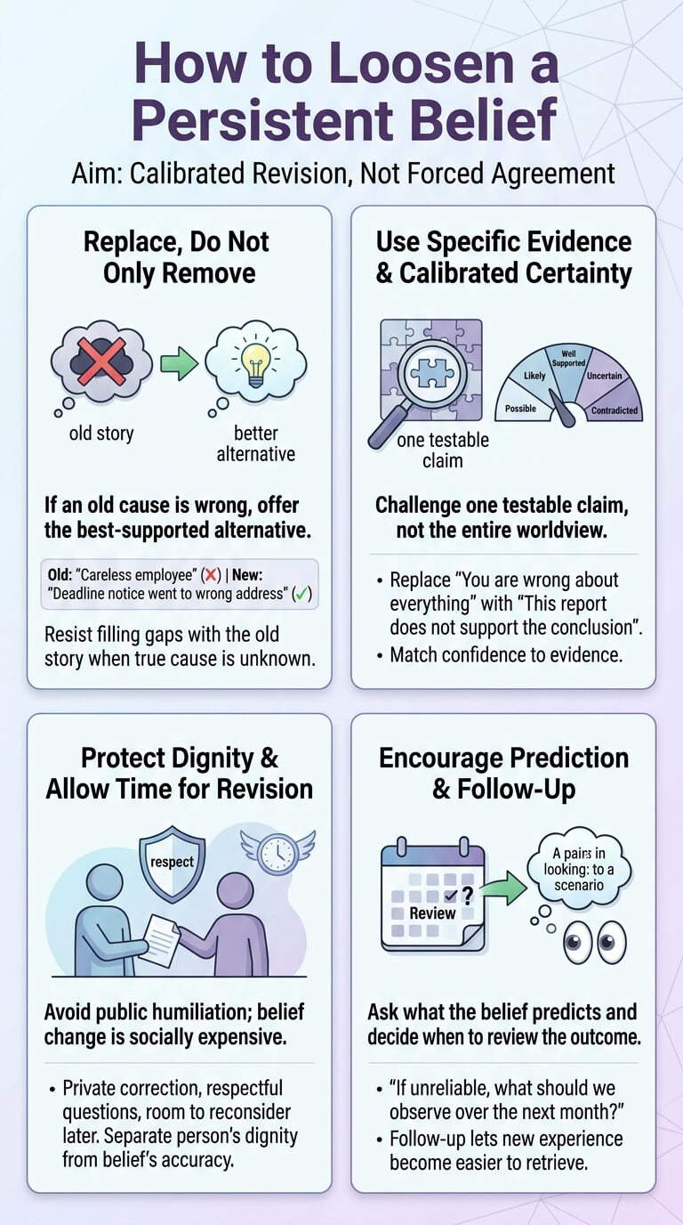 How to Loosen a Persistent Belief