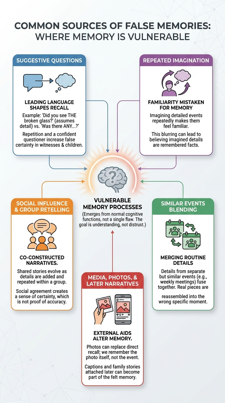 Common Sources of False Memories