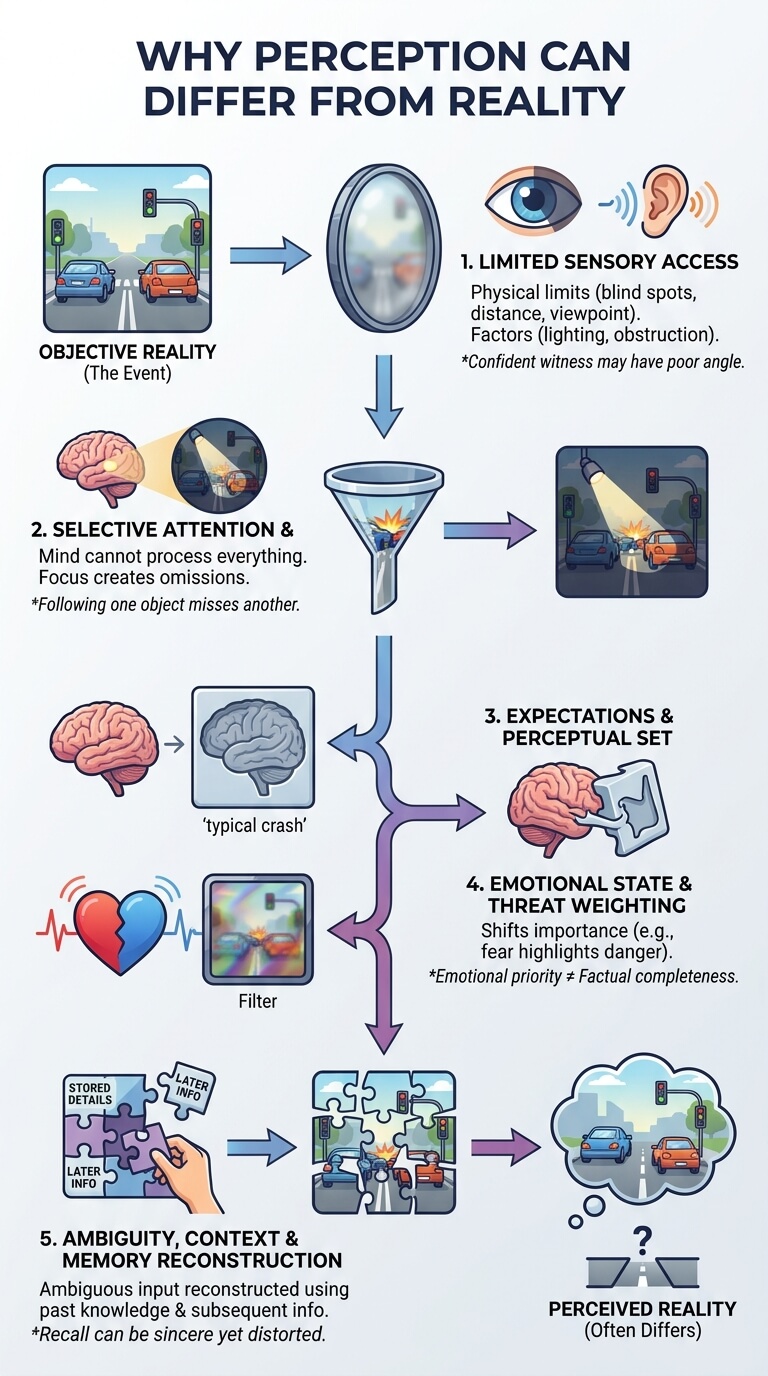 Why Perception Can Differ From Reality