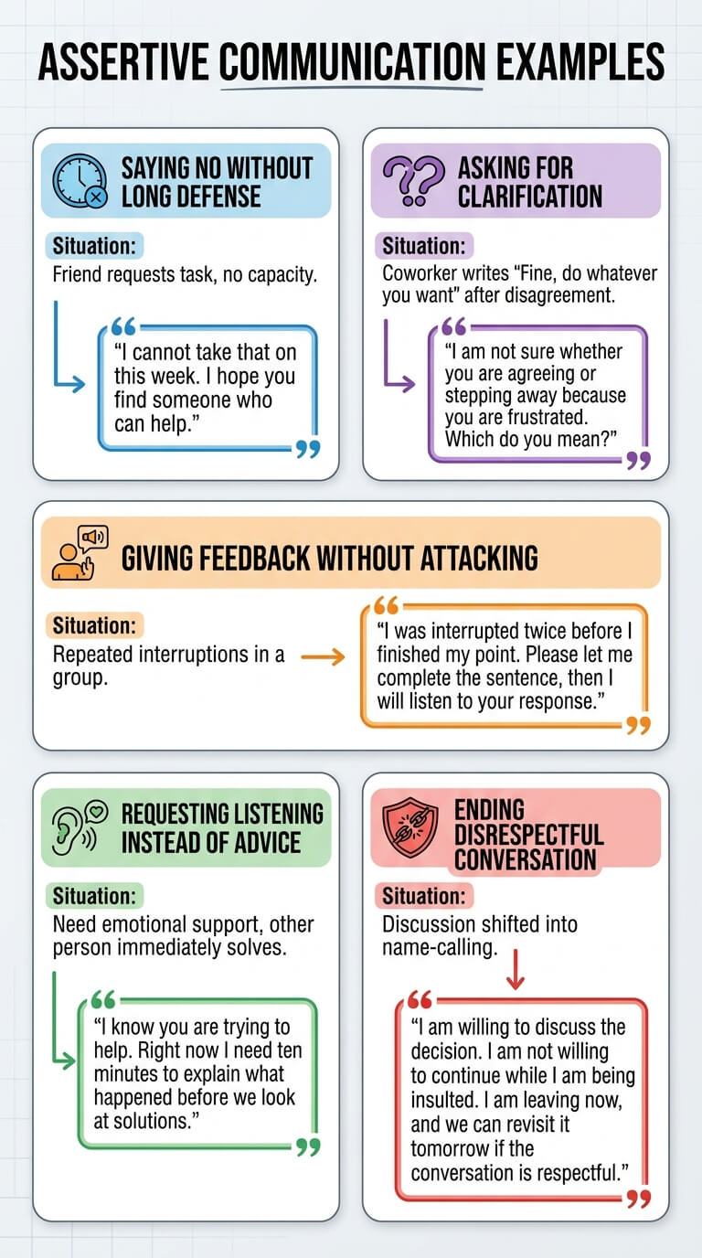 Assertive Communication Examples