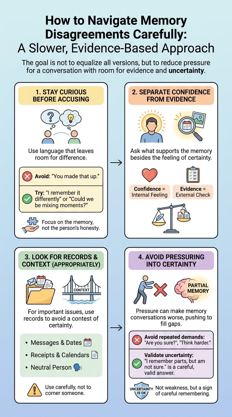 How to Think About Memory Disagreements Carefully