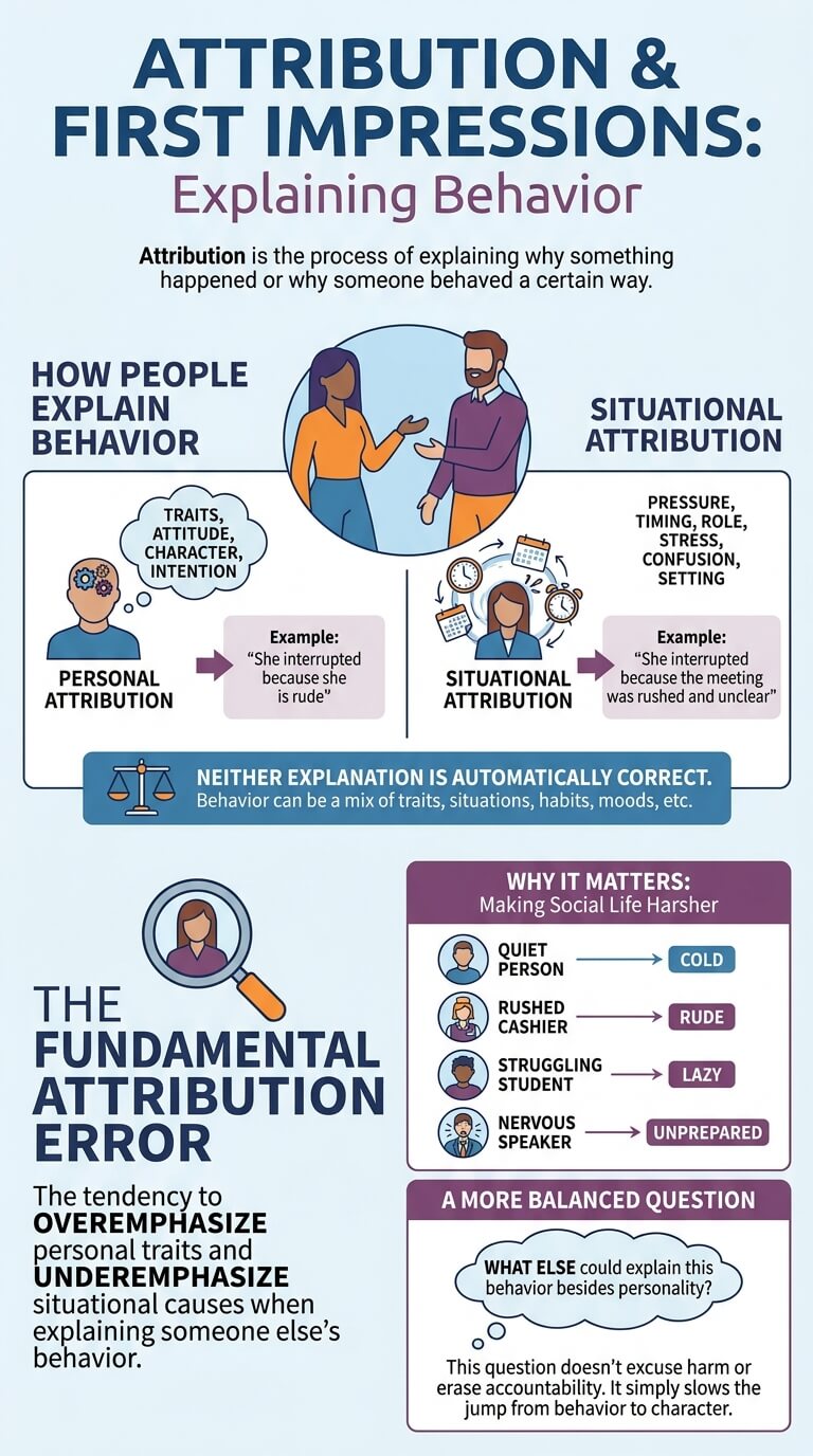 Attribution and First Impressions