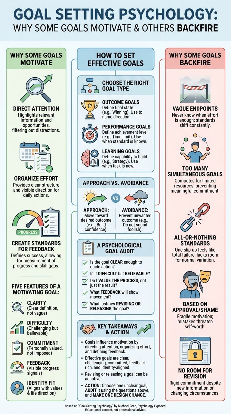Goal Setting Psychology: Why Some Goals Motivate and Others Backfire