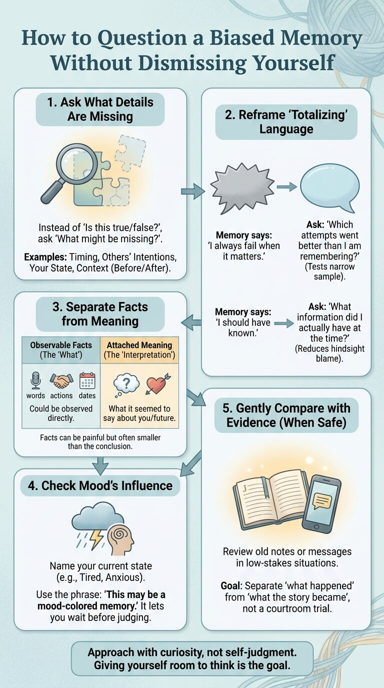 How to Question a Biased Memory Without Dismissing Yourself