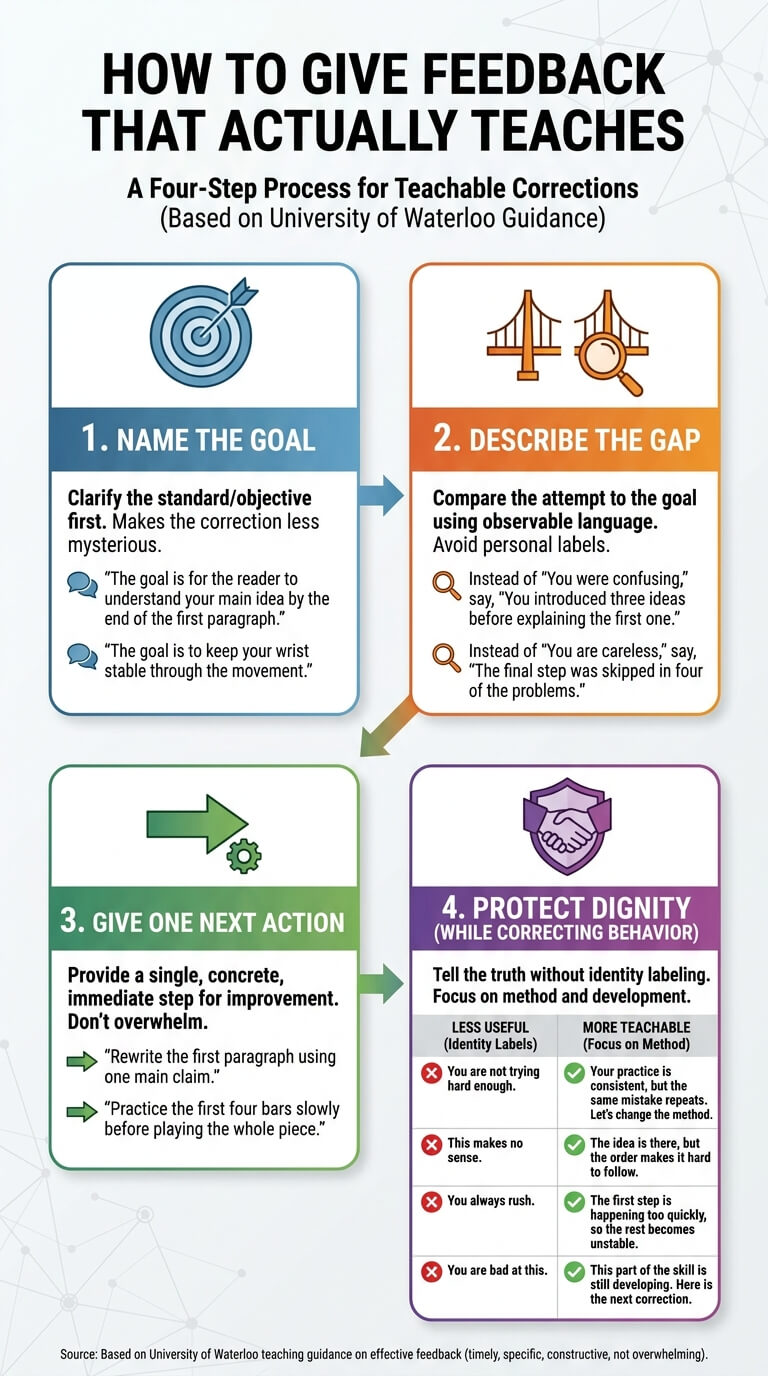 How to Give Feedback That Actually Teaches