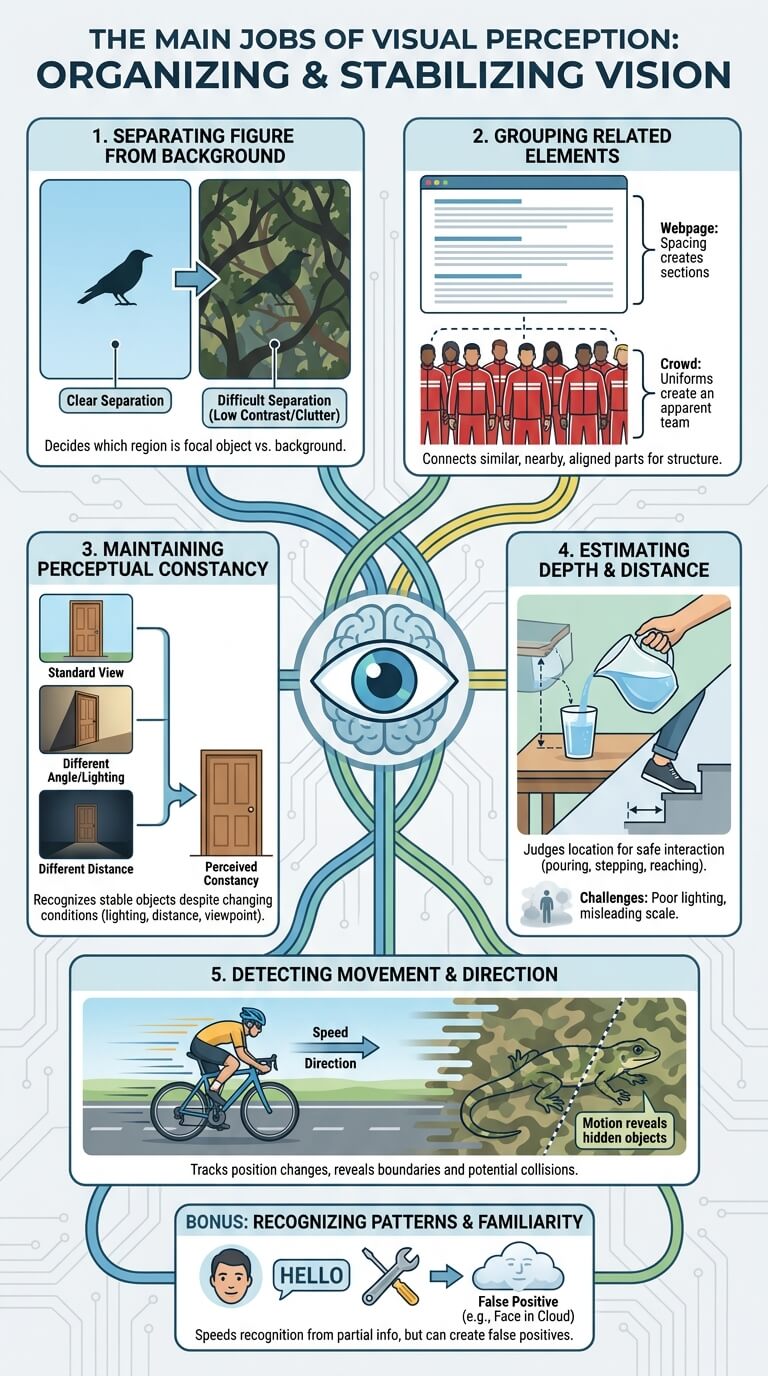 The Main Jobs of Visual Perception