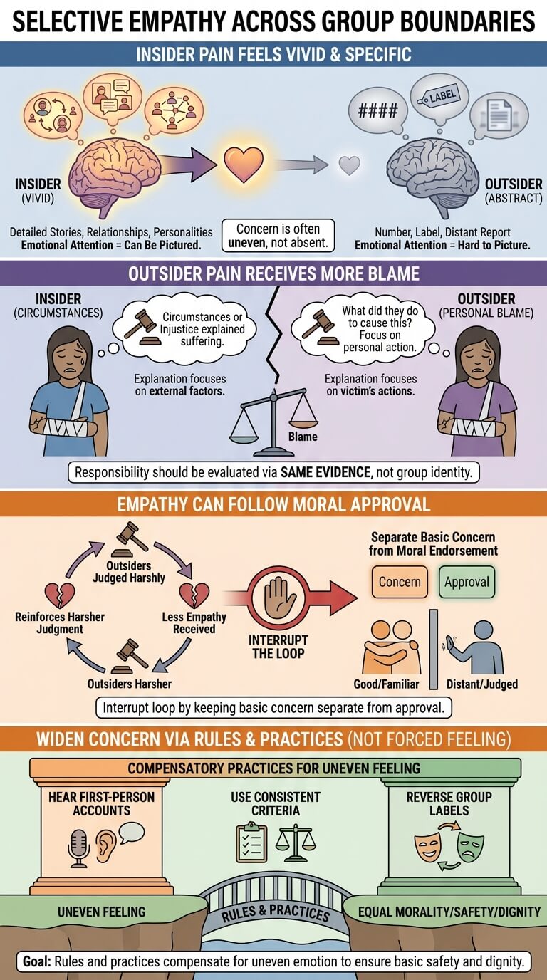 Selective Empathy Across Group Boundaries