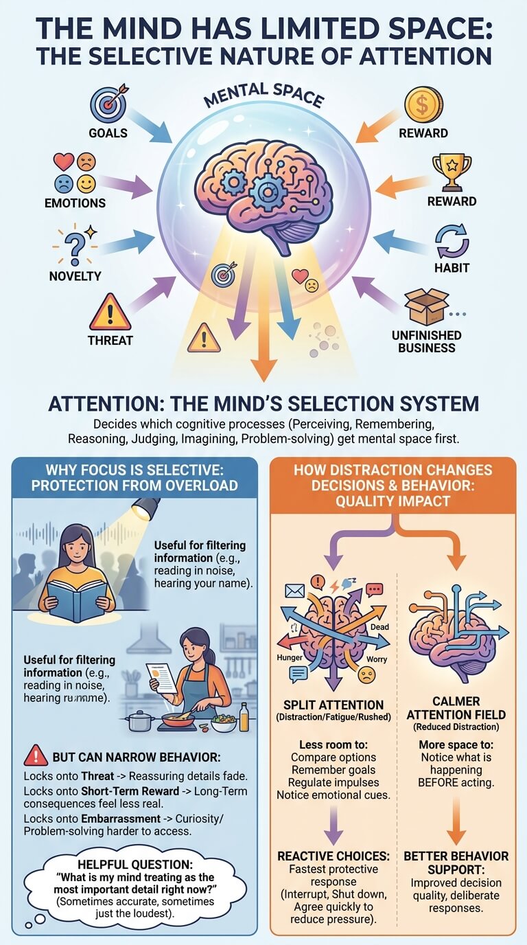 Attention: The Mind Has Limited Space