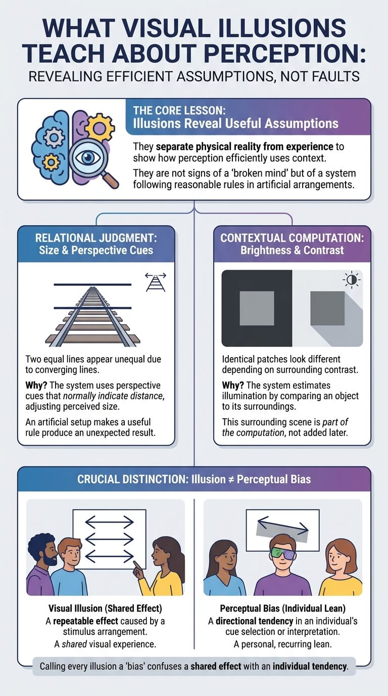 What Visual Illusions Teach About Perception