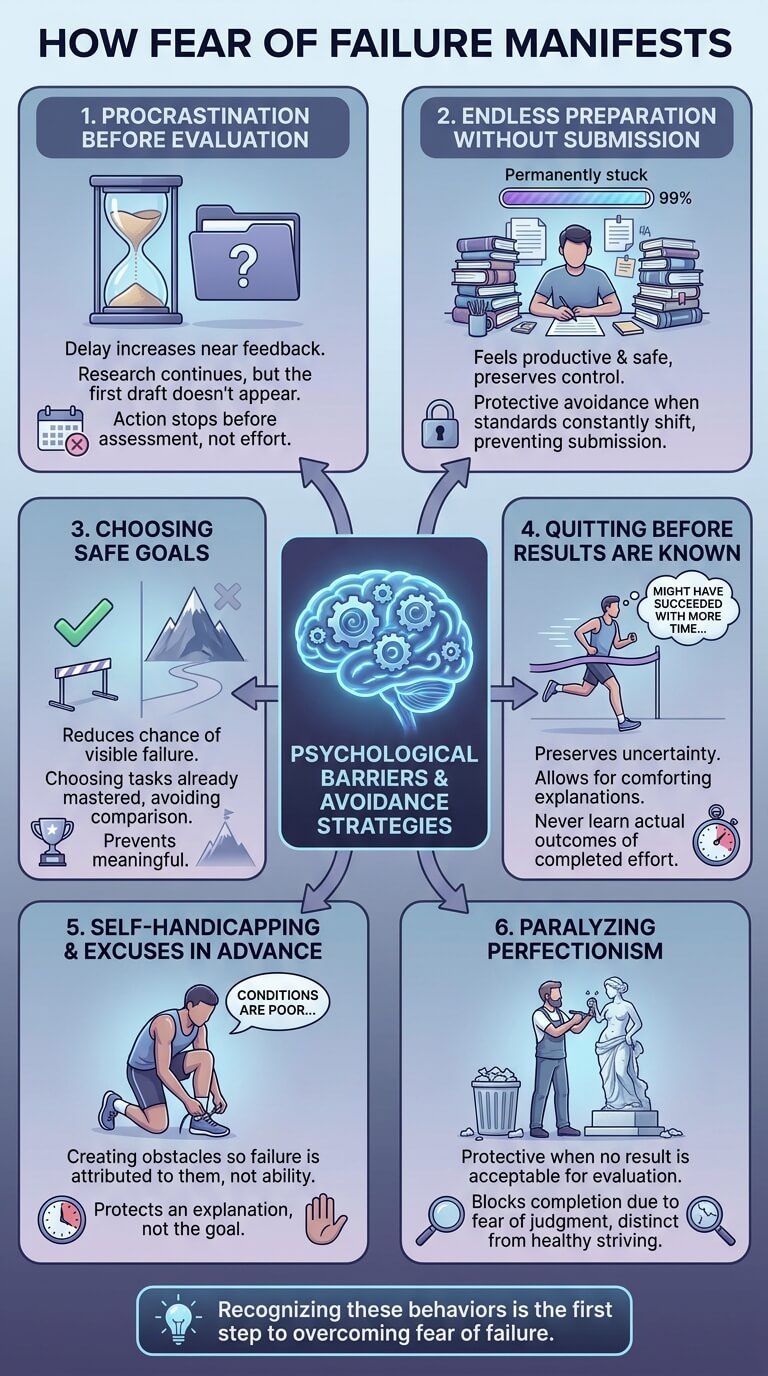 How Fear of Failure Shows Up