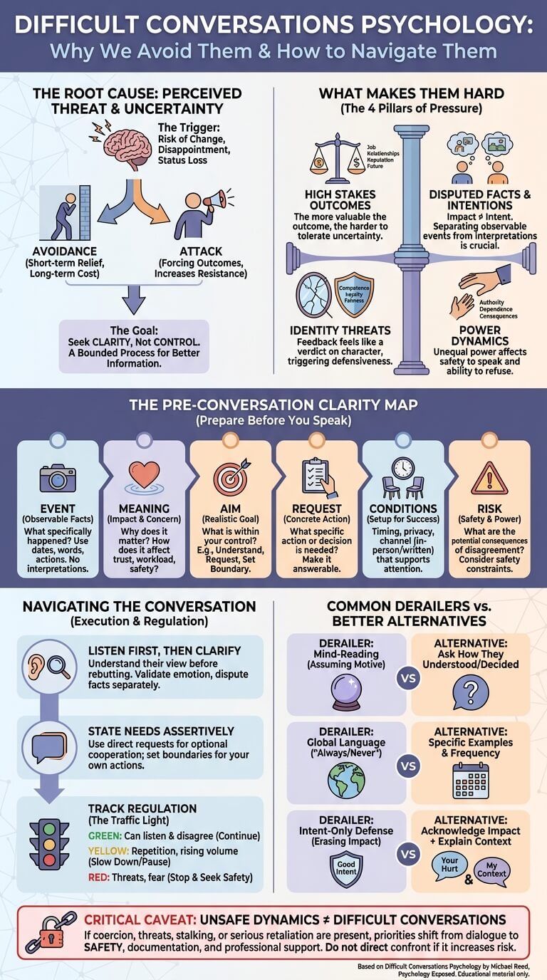 Difficult Conversations Psychology: Why Hard Talks Trigger Avoidance and Defensiveness