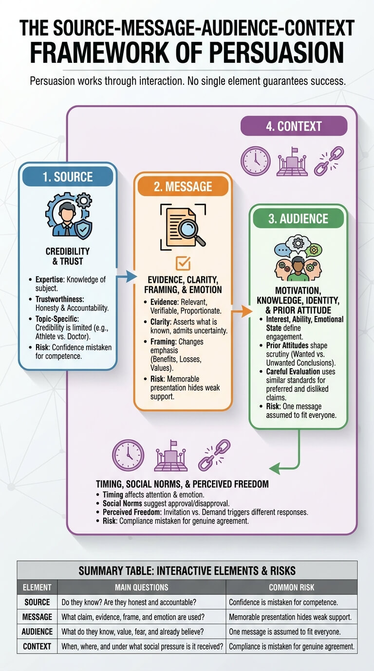 The Source-Message-Audience-Context Framework