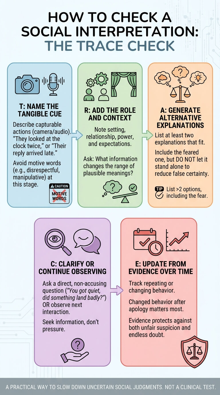 How to Check a Social Interpretation