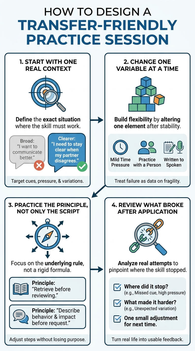 How to Design a Transfer-Friendly Practice Session