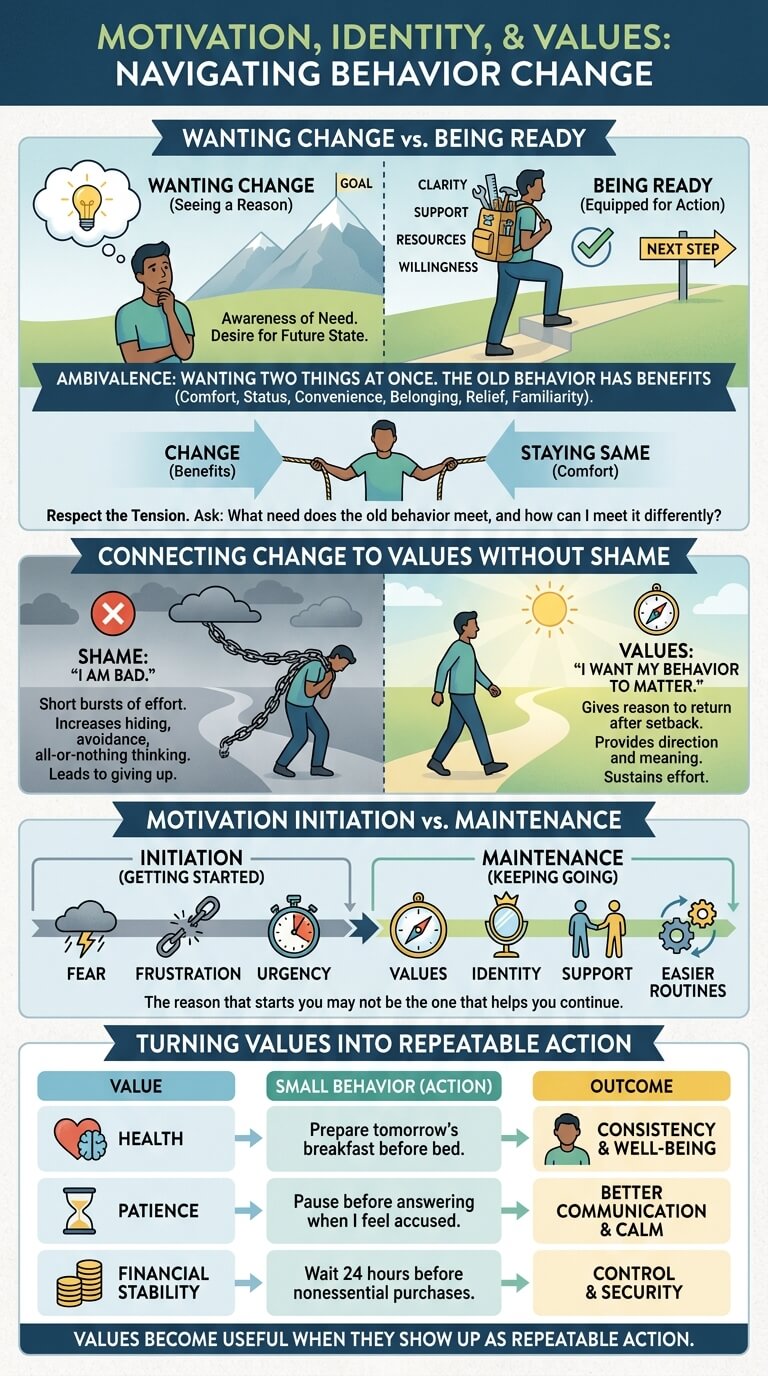 Motivation, Identity, and Values