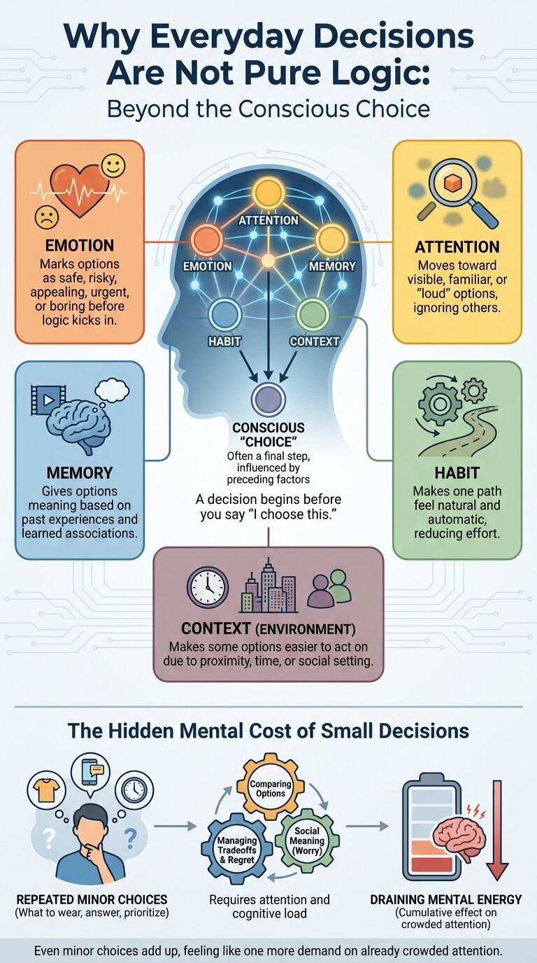 Why Everyday Decisions Are Not Pure Logic