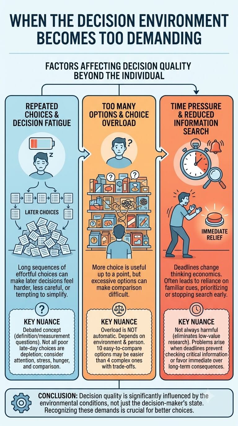 When the Decision Environment Becomes Too Demanding