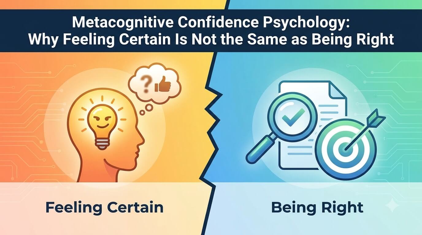 Metacognitive Confidence Psychology: Why Feeling Certain Is Not the Same as Being Right thumbnail