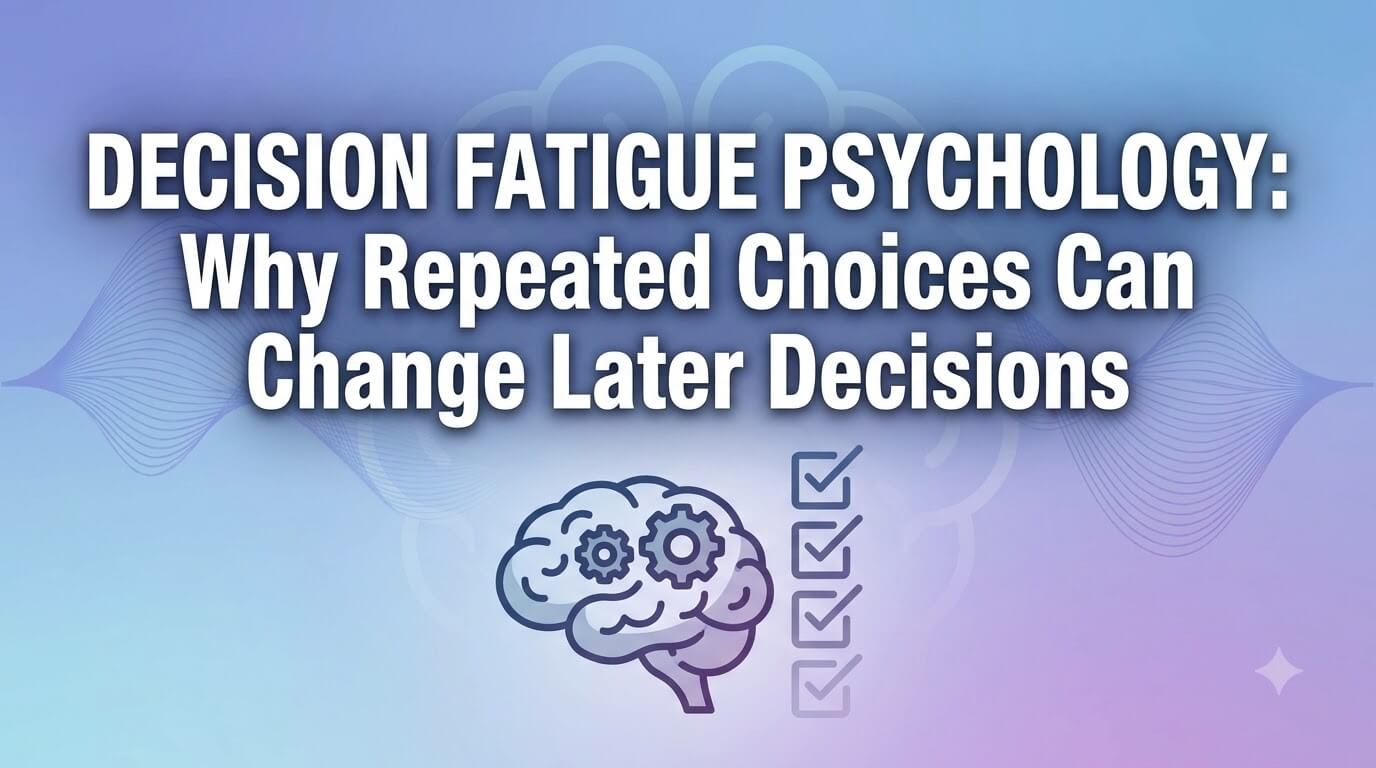 Decision Fatigue Psychology: Why Repeated Choices Can Change Later Decisions