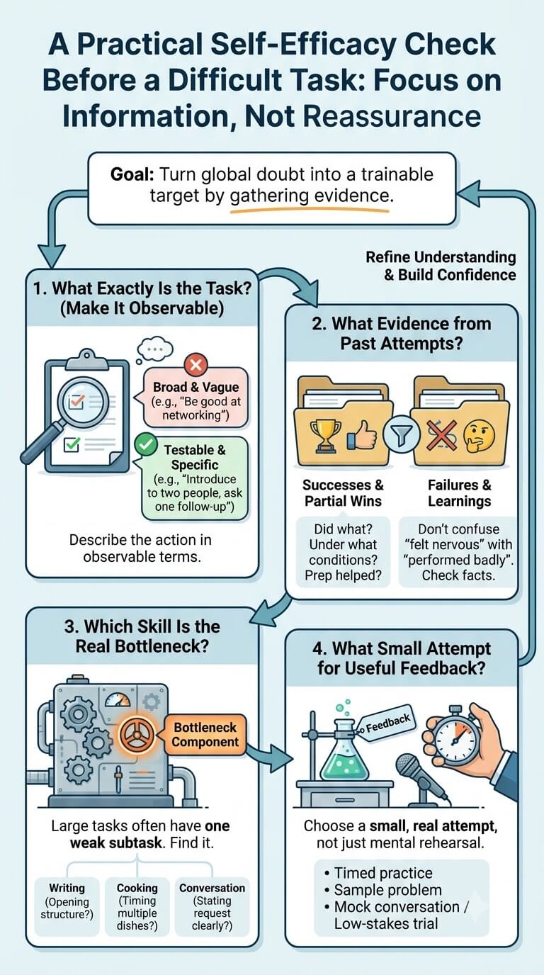 A Practical Self-Efficacy Check Before a Difficult Task