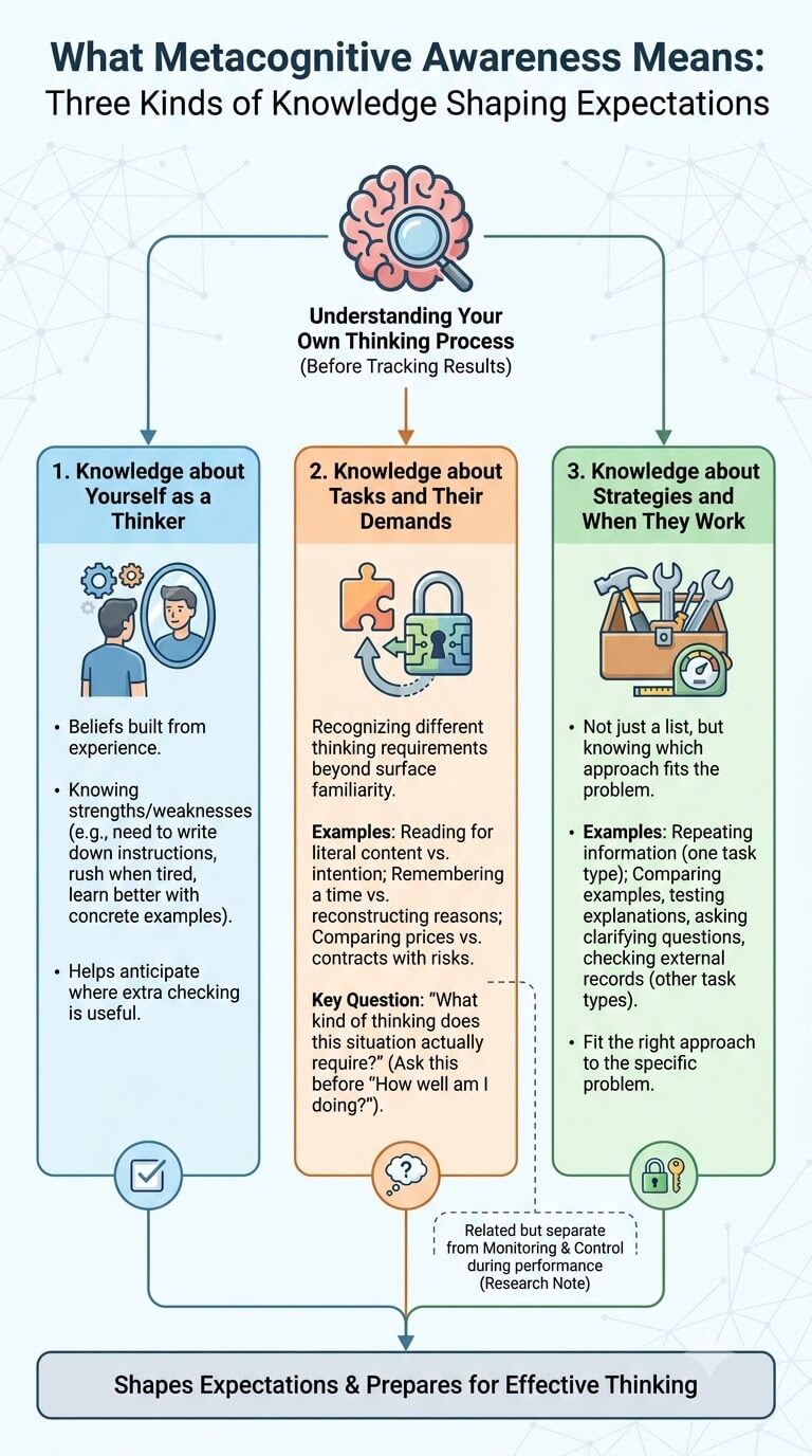 What Metacognitive Awareness Means