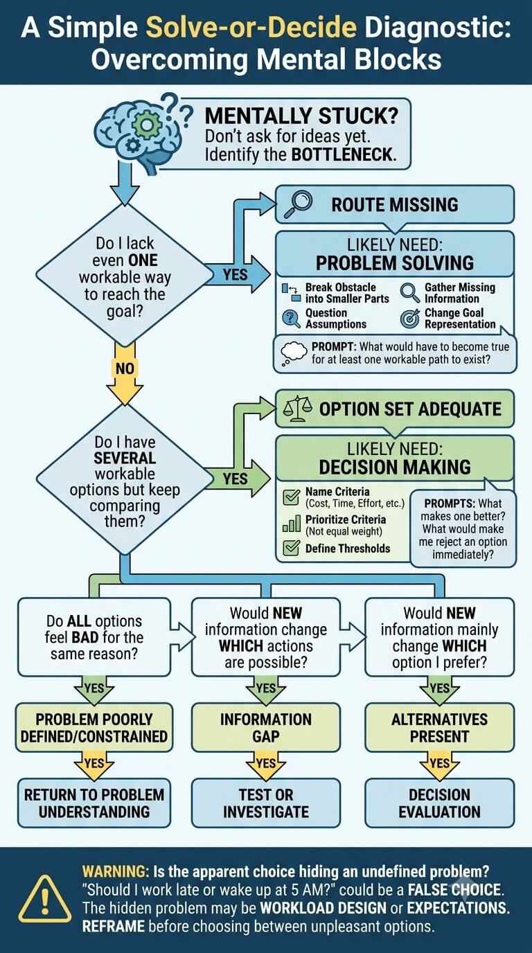 A Simple Solve-or-Decide Diagnostic