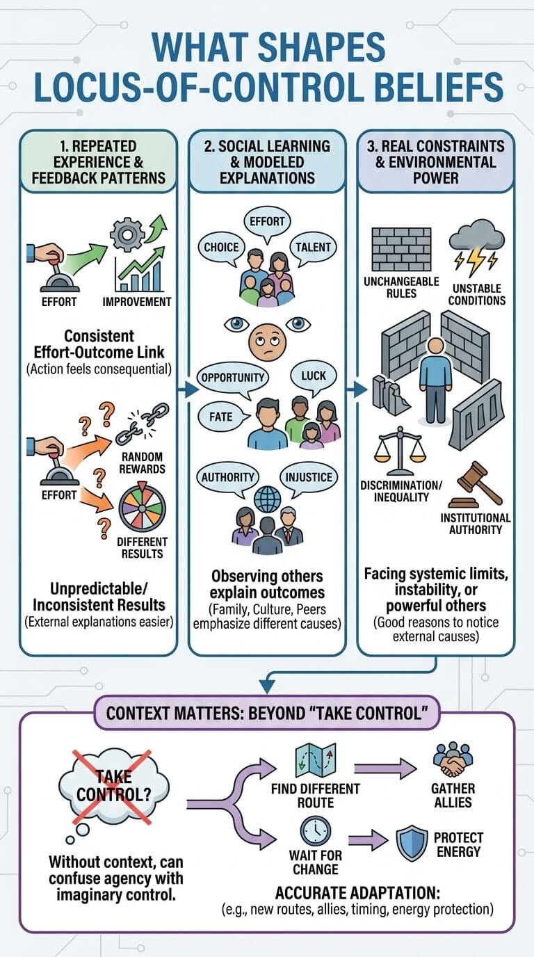 What Shapes Locus-of-Control Beliefs