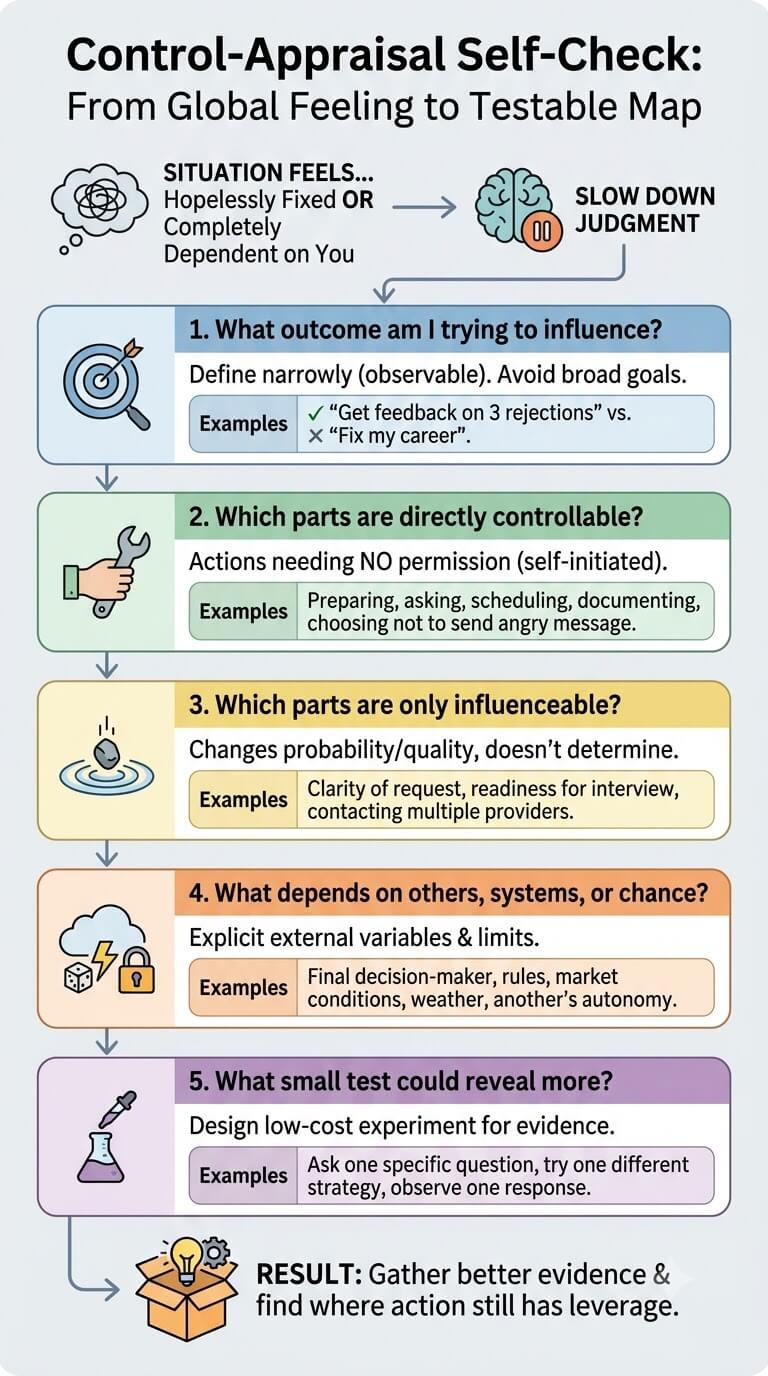 A Control-Appraisal Self-Check