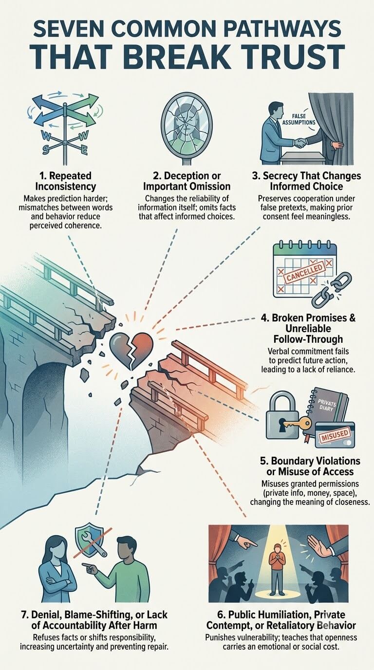 Seven Common Pathways That Break Trust
