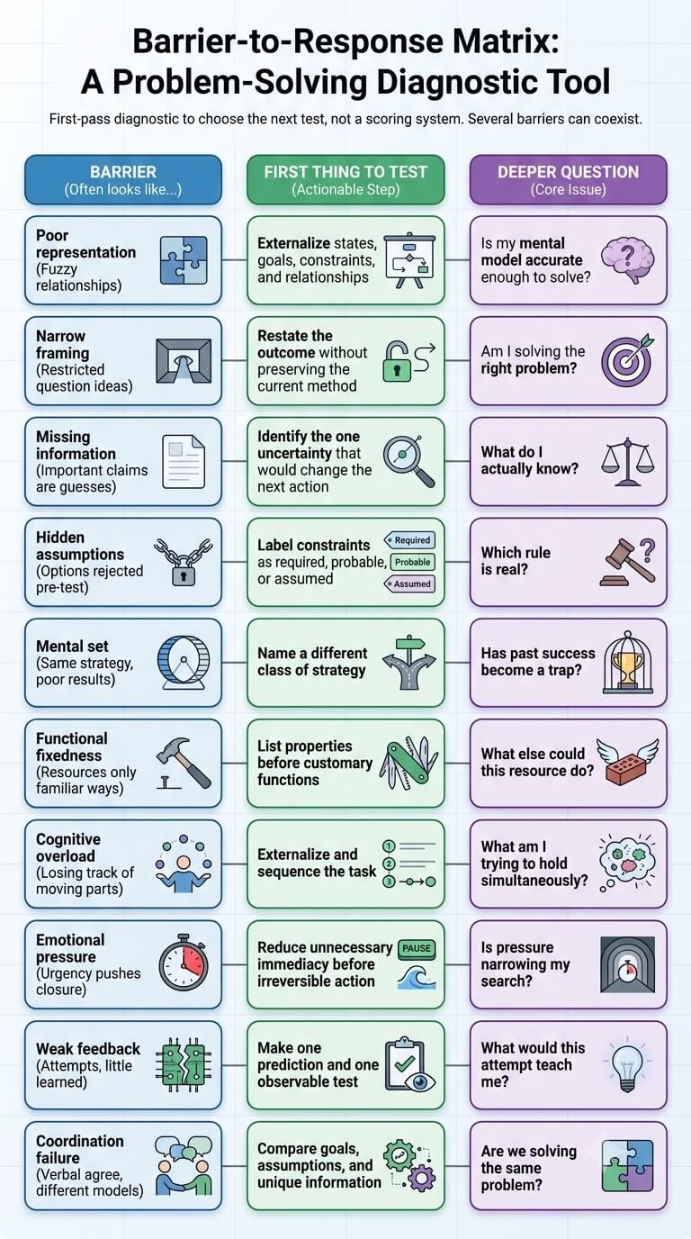 Barrier-to-Response Matrix
