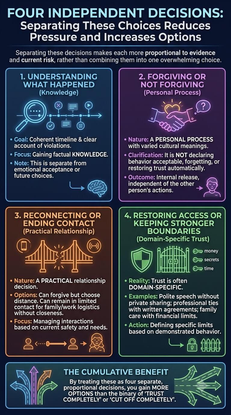 Four Decisions That Do Not Need to Be Combined