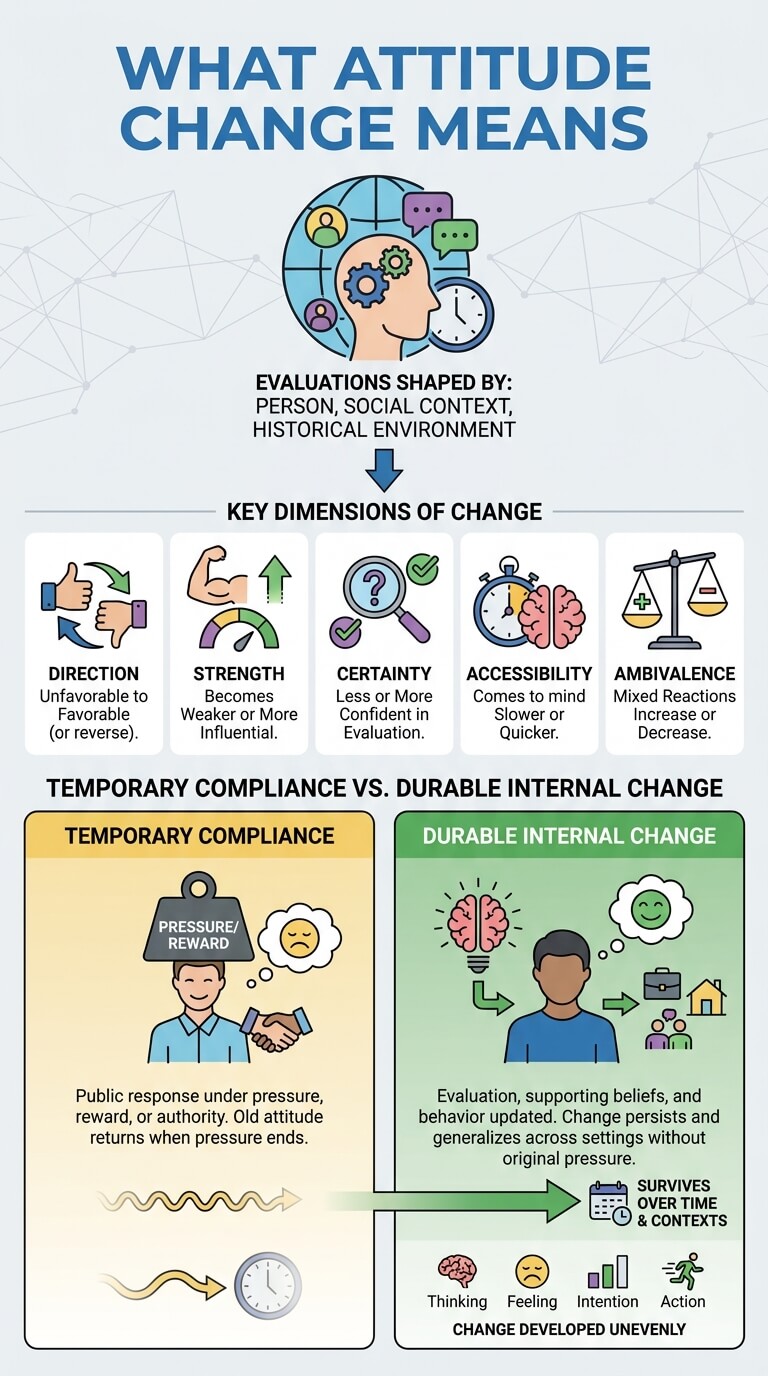 What Attitude Change Means