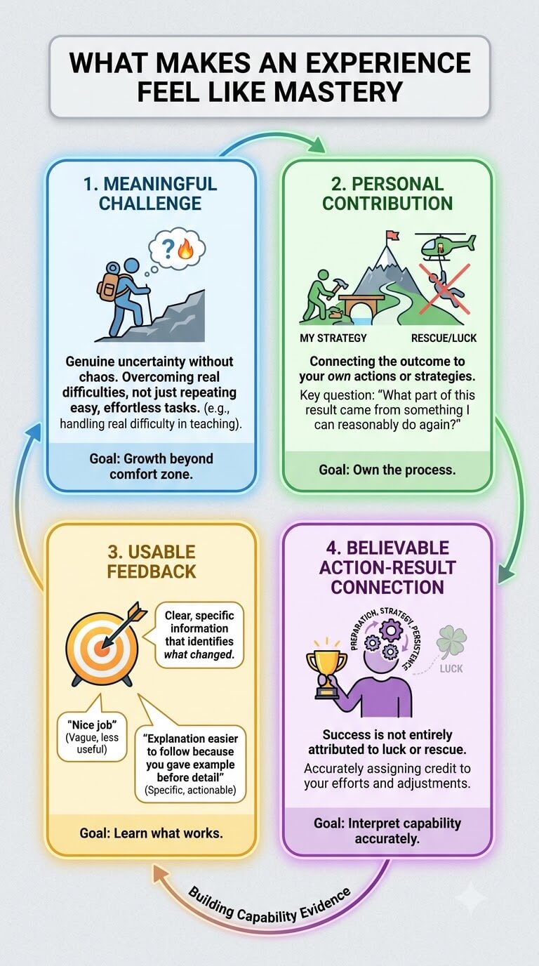 What Makes an Experience Feel Like Mastery