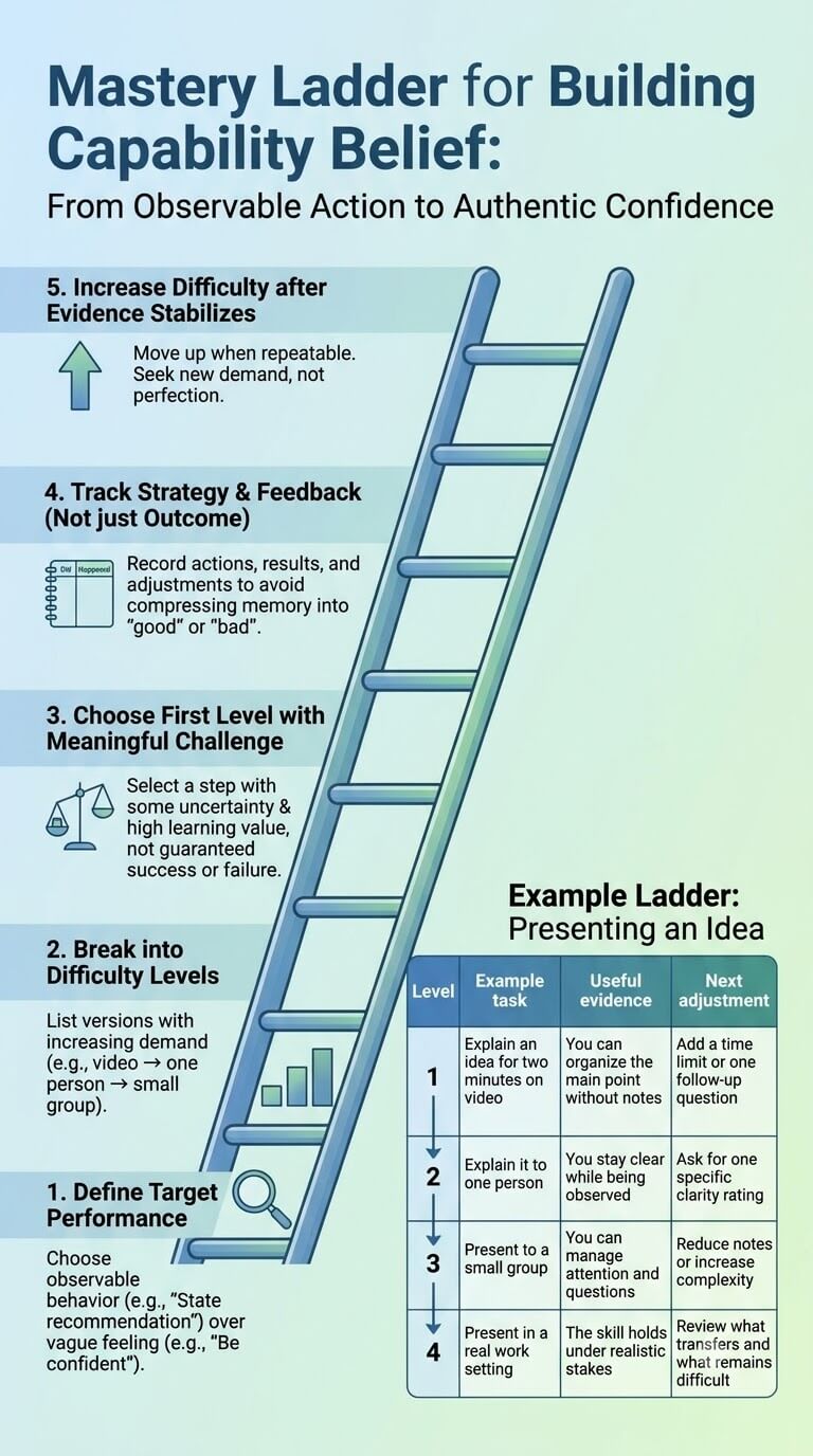 A Mastery Ladder for Building Capability Belief