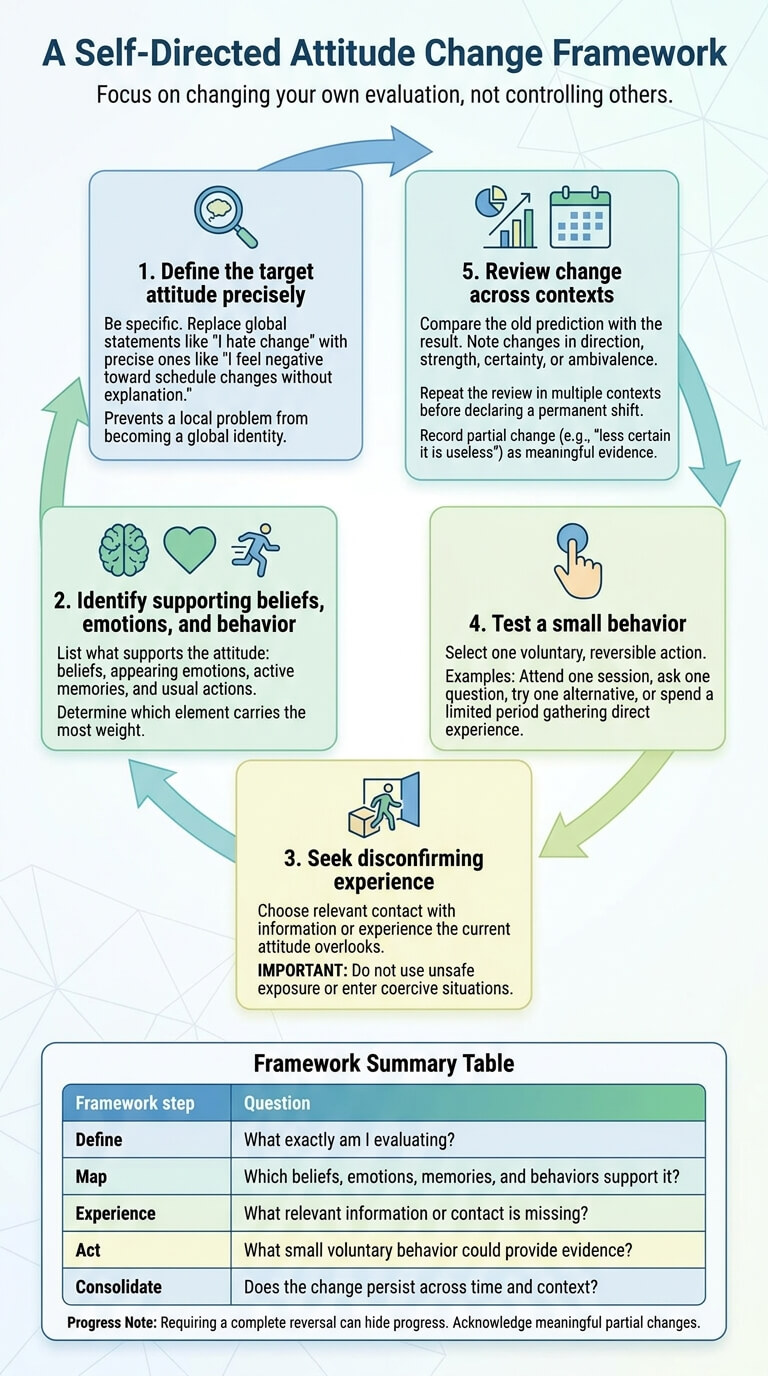 A Self-Directed Attitude Change Framework