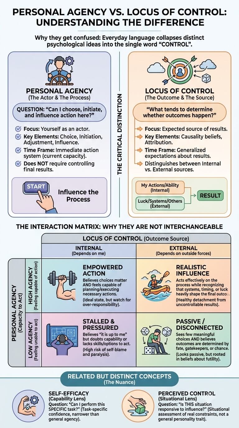 Personal Agency vs Locus of Control