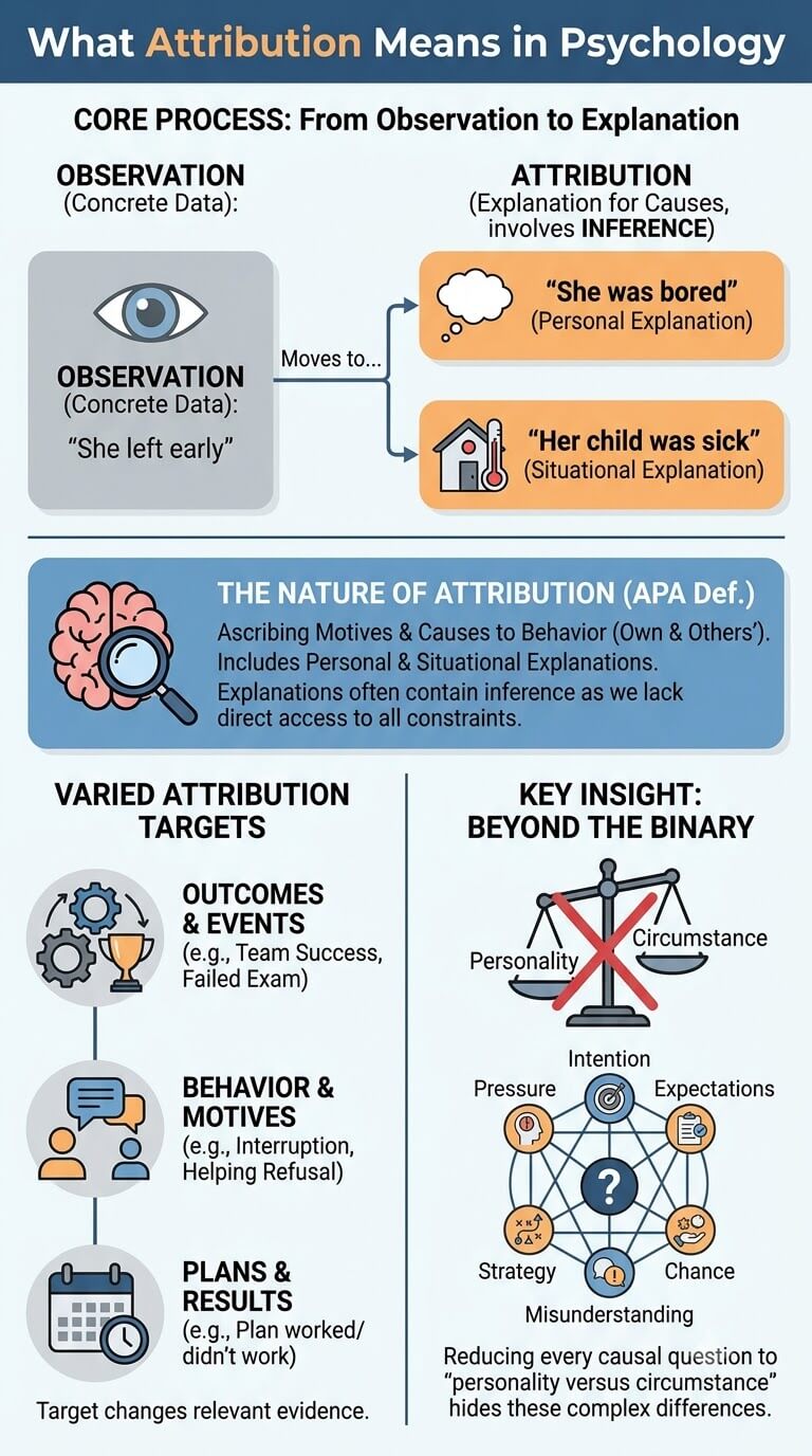What Attribution Means in Psychology