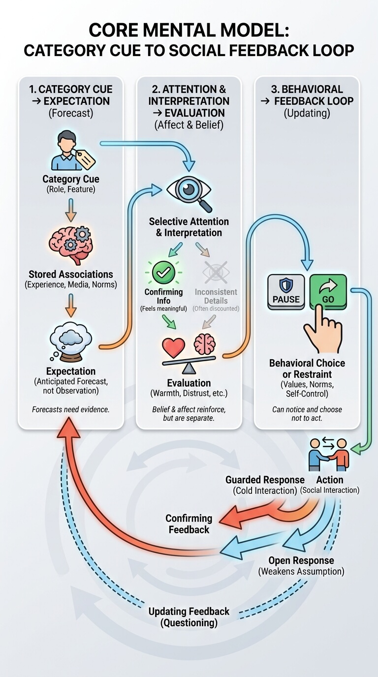 Core Mental Model: Category Cue to Social Feedback
