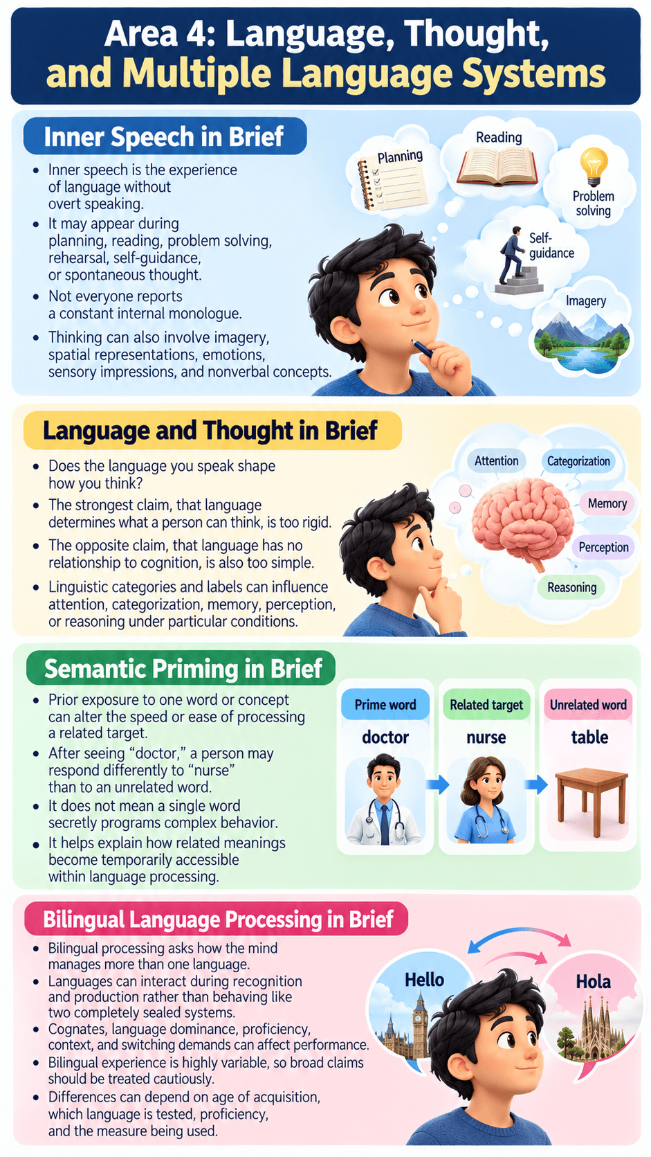Area 4: Language, Thought, and Multiple Language Systems