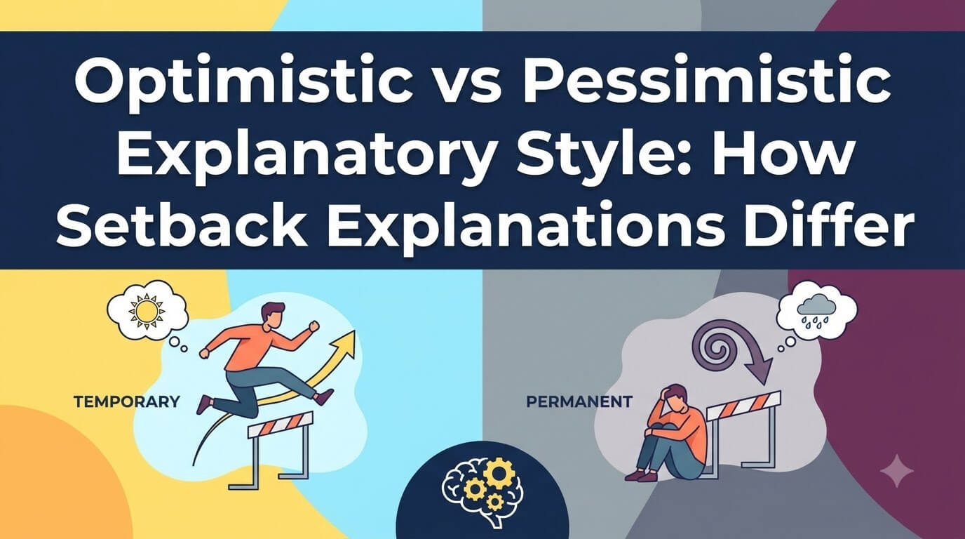Optimistic vs Pessimistic Explanatory Style: How Setback Explanations Differ