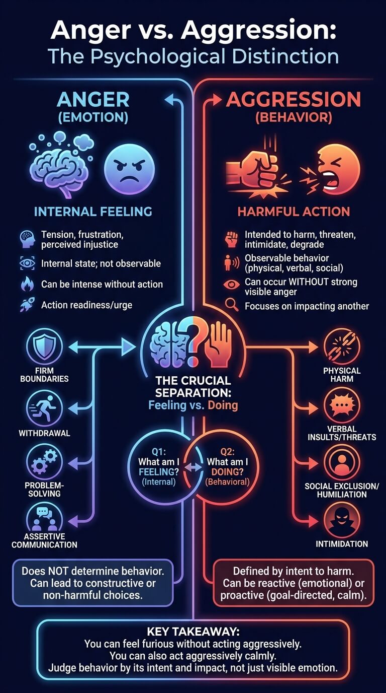 Aggression vs Anger