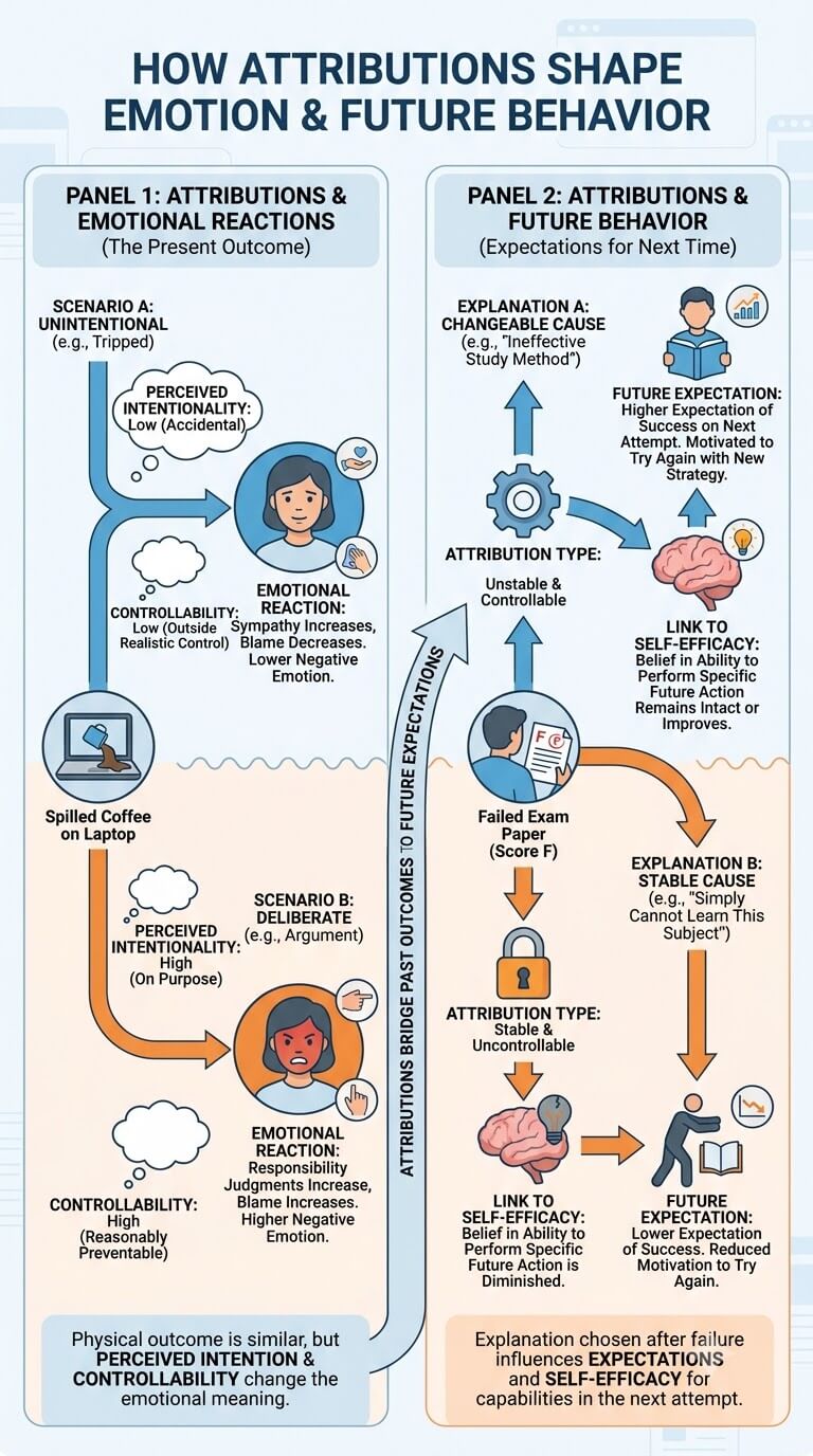 How Attributions Change Emotion and Future Behavior