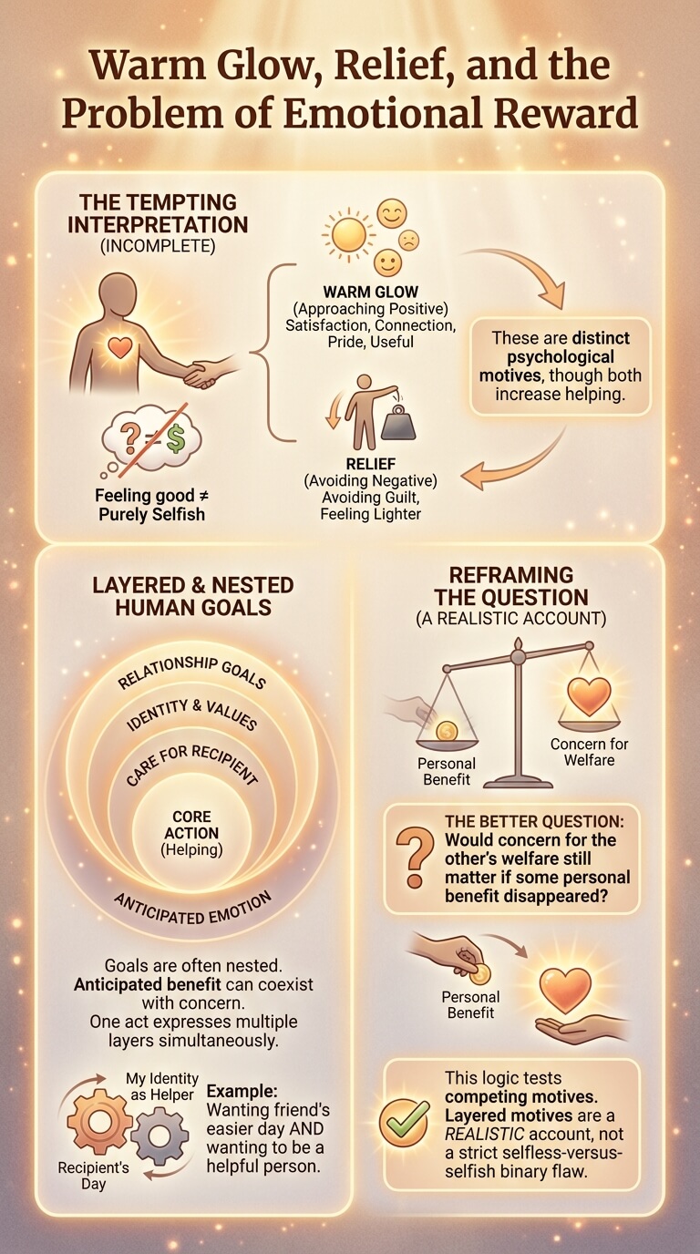 Warm Glow, Relief, and the Problem of Emotional Reward
